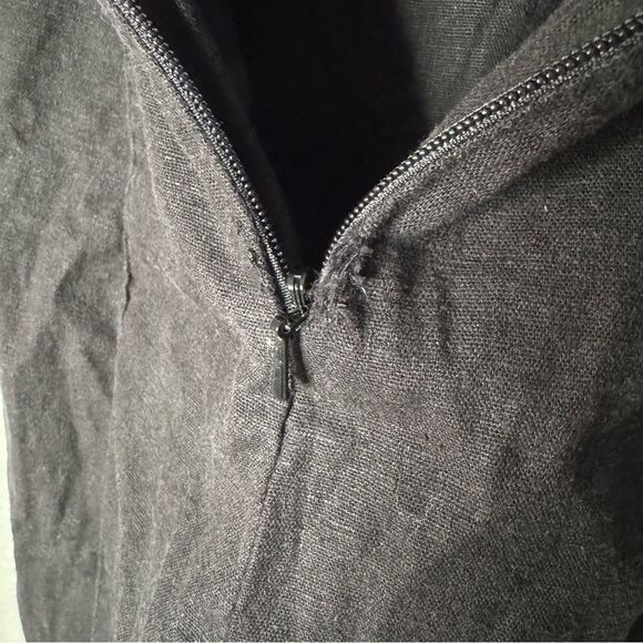 Stone Cold Fox Naples Black Strapless Jumpsuit Size 1 S Linen Tassel Fitted Chic - Picture 12 of 16